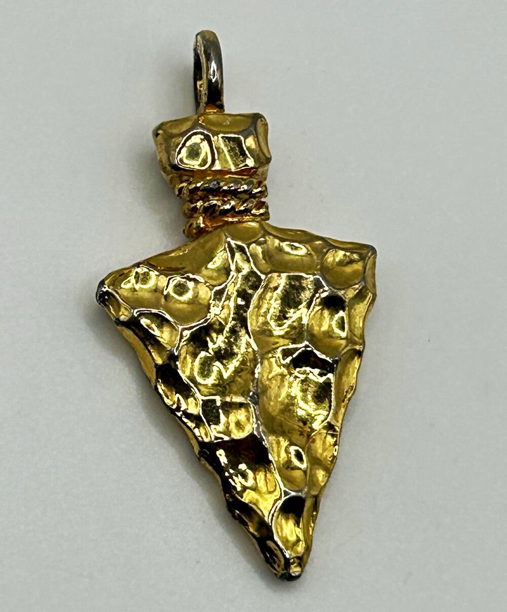 Vintage Gold Tone Arrowhead Charm